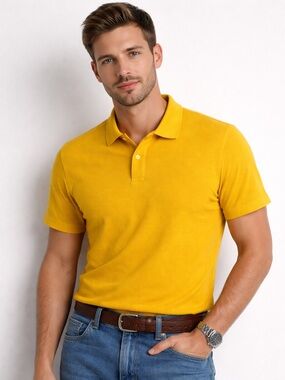 The Rail Bright Yellow Men's Polo Shirt